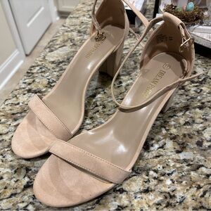 Dream Pairs Women's Tan Block Heel Sandals